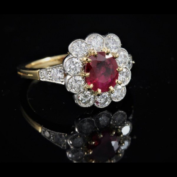 Bague Rubis et Diamants