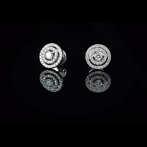 Boucles d'oreilles diamants 